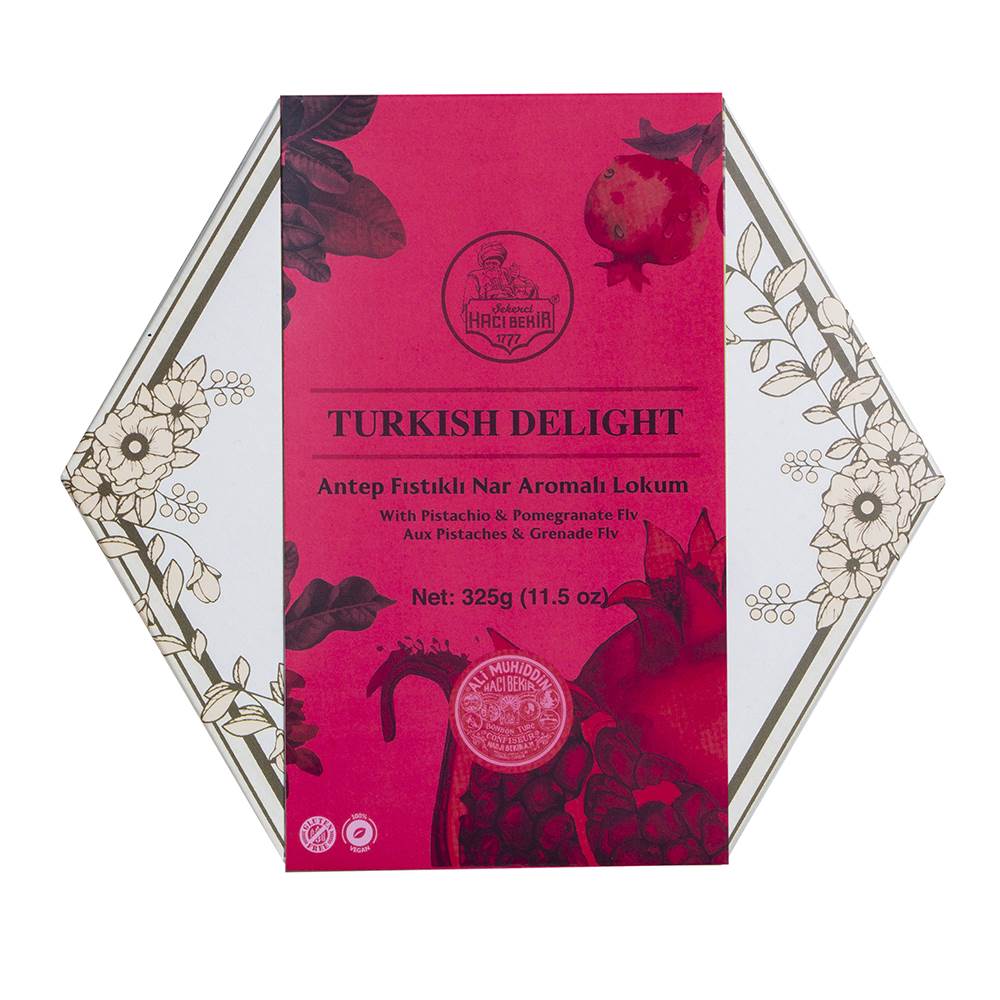 Pomegranate and Pistachio Turkish Delight 325 gr.