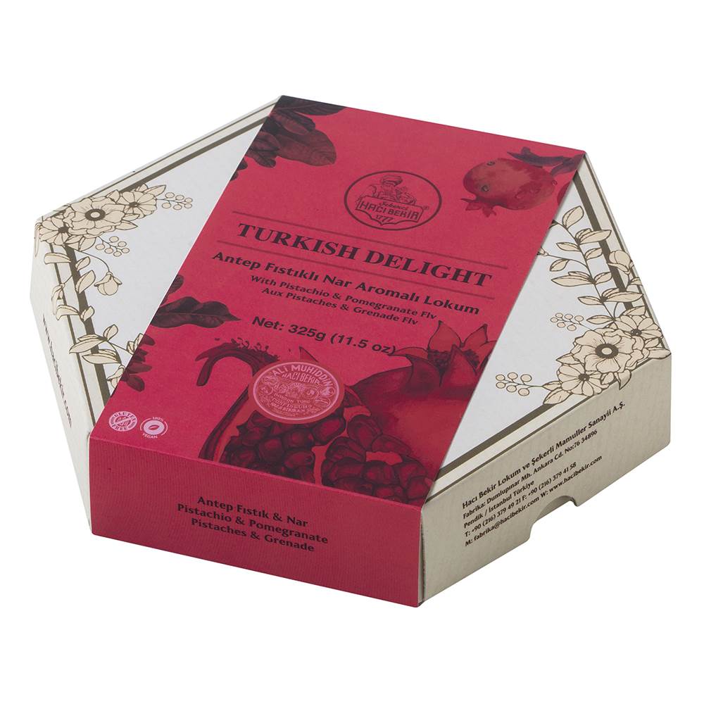 Pomegranate and Pistachio Turkish Delight 325 gr.