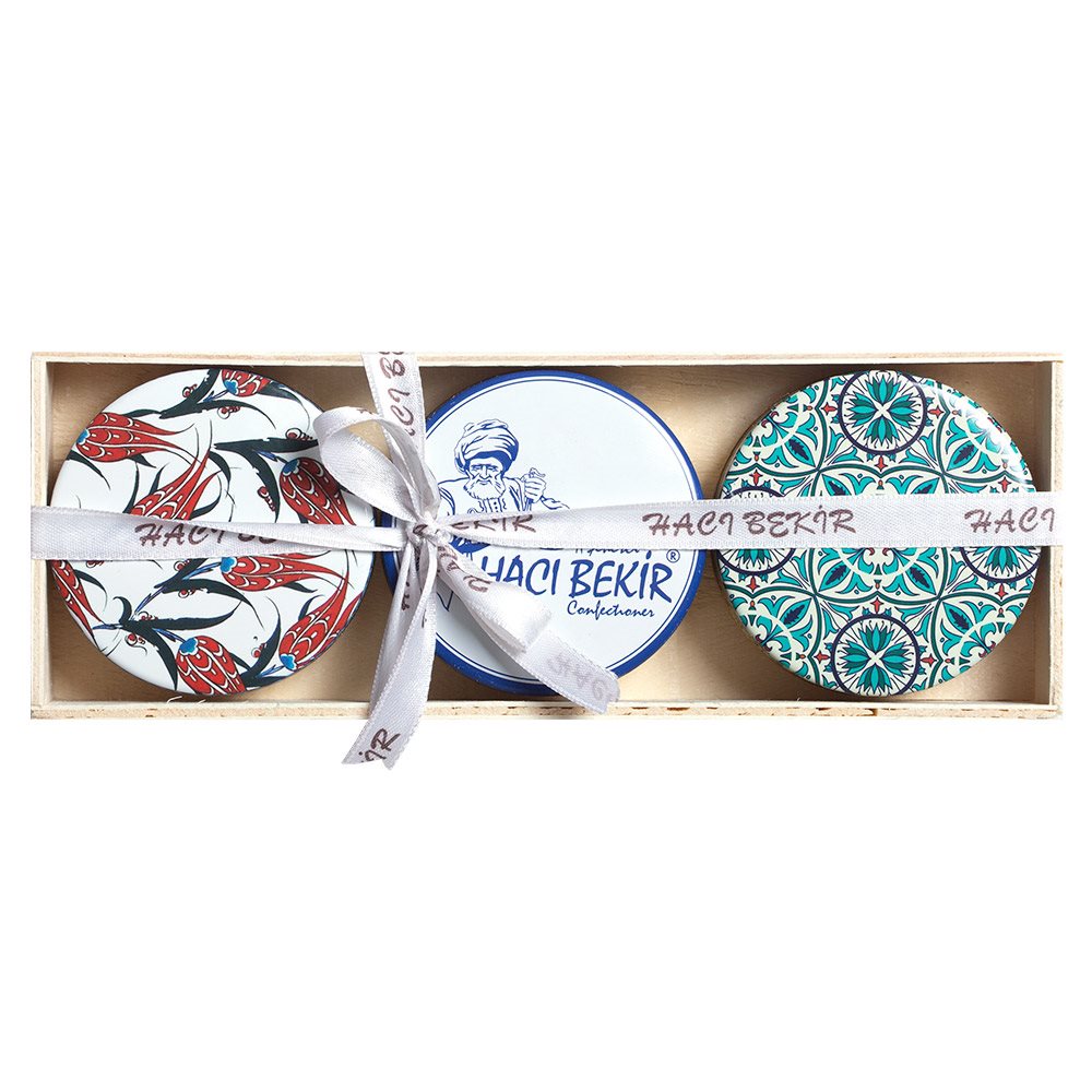 Tahta Kutuda Üçlü Lezzet (Gül, Limon, Antep Fıstıklı Narlı)
