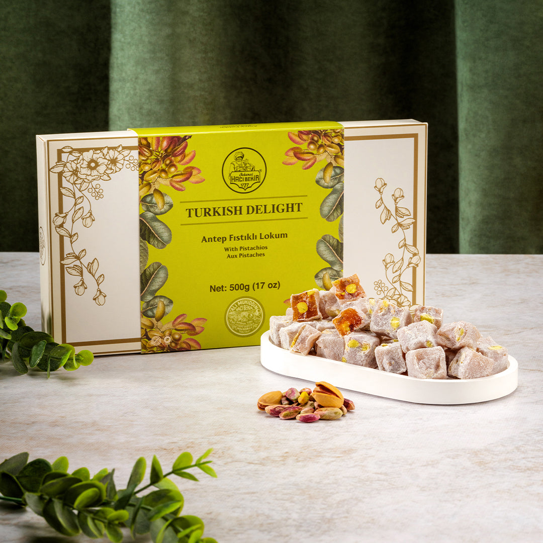 Turkish Delight with Extra Pistachios 500g.