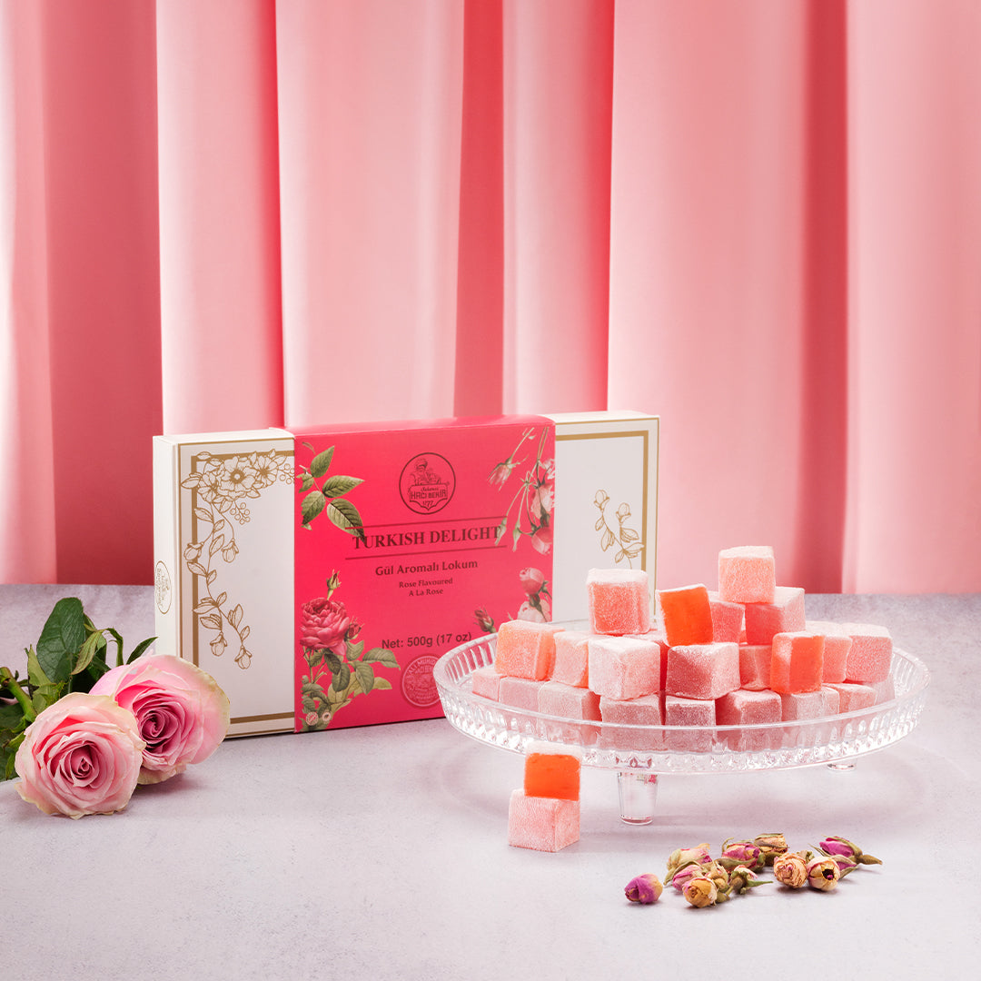 Rose Flavored Turkish Delight 500 gr.