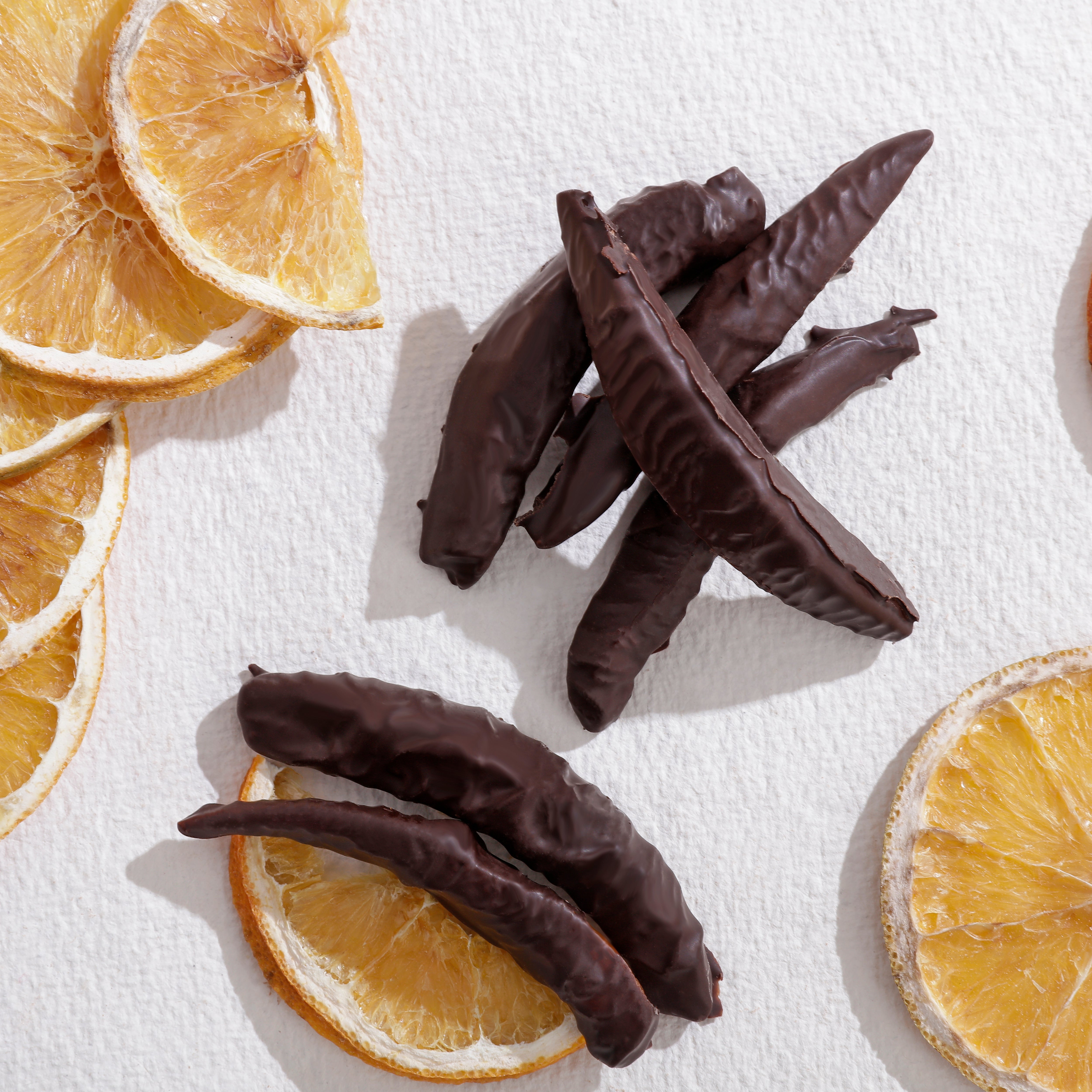Bitter Çikolata Kaplamalı Portakal Şekerleme